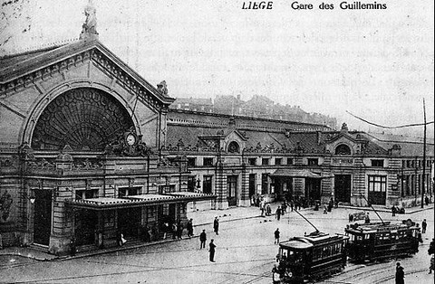 La gare des Guillemins à Liège 1935